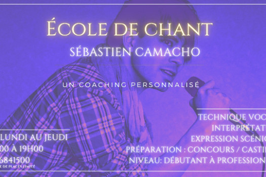 Cours de chant Pierrelatte - Sébastien Camacho