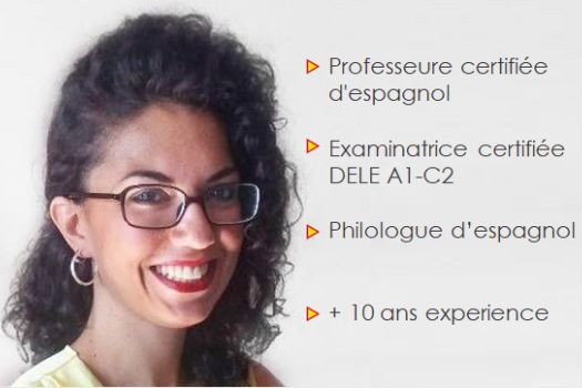 Professeure certifiée d'espagnol, examinatrice certifiée DELE A1-C2 et philologue: Espagnol par Skype